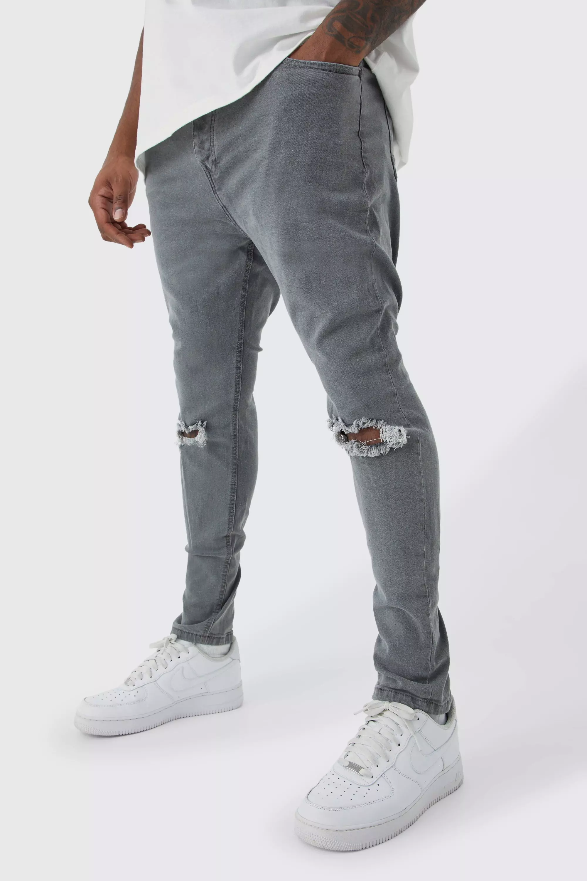 Jean déchiré grande taille sales